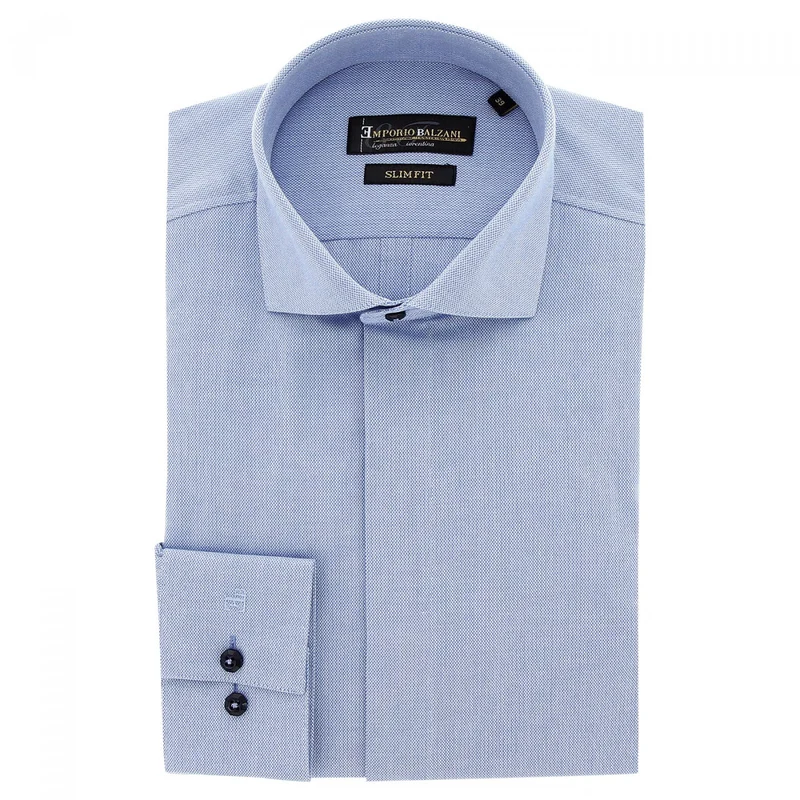 Chemise homme business oxford gorge cachée coupe cintrée LUIGI Emporio balzani