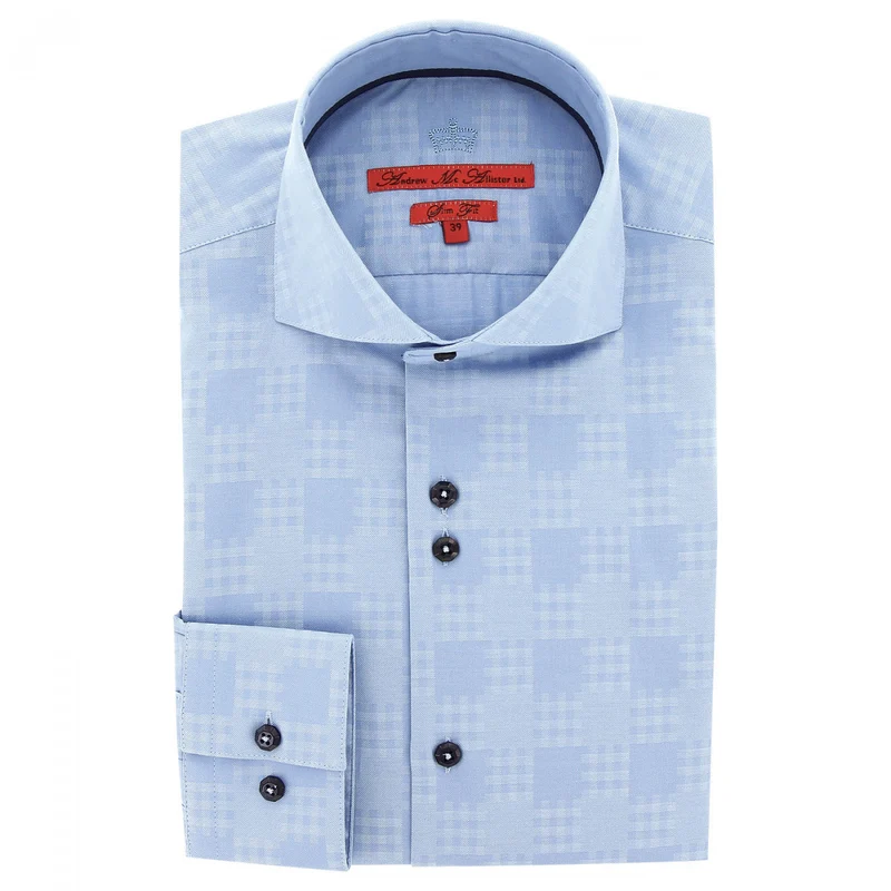 Chemise homme tissu à motifs coupe cintrée CHECKER Andrew Mac Allister