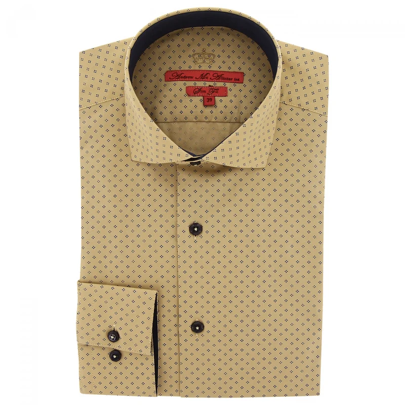 Chemise homme tissu à motifs coupe cintrée PARTY Andrew Mac Allister