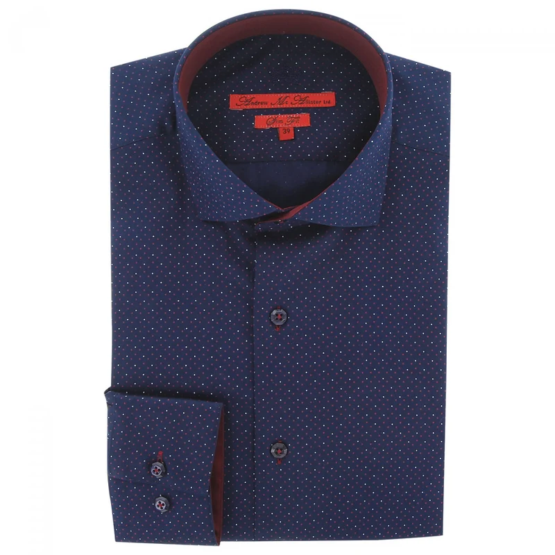 Chemise homme tissu à motifs coupe cintrée PARTY Andrew Mac Allister