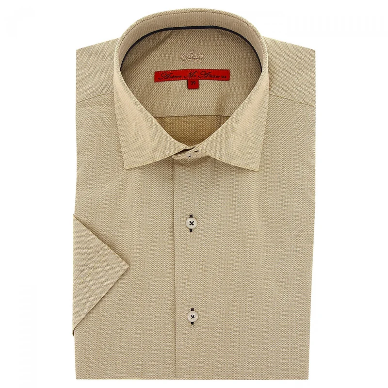 Chemisette homme classique coupe droite SHTRAIGHT Andrew Mac Allister