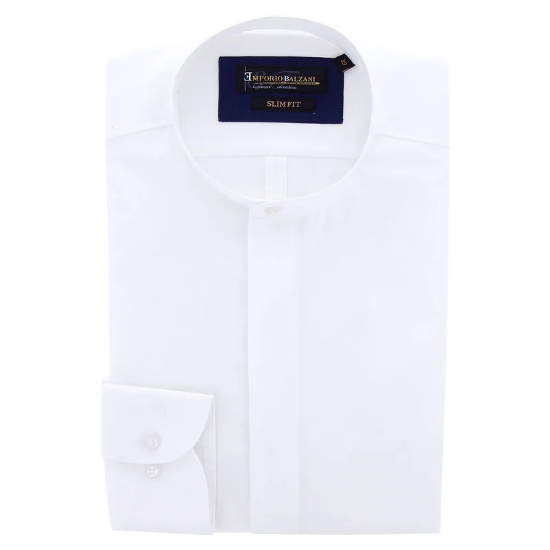 Chemise homme col mao coupe cintrée MAHAUT Emporio balzani