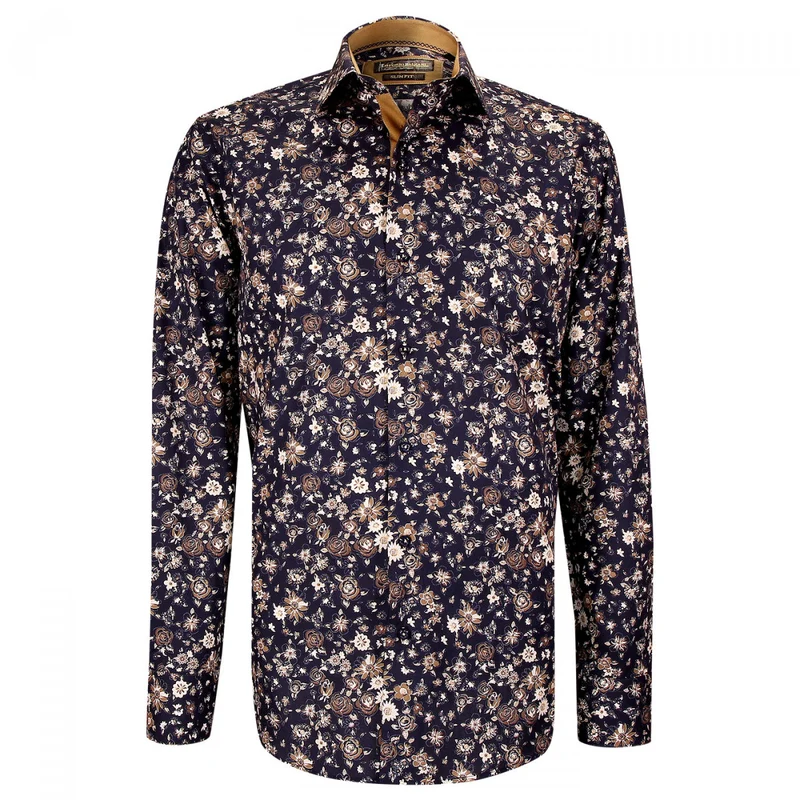Chemise homme tissu imprimé coupe cintrée FIORA Emporio balzani