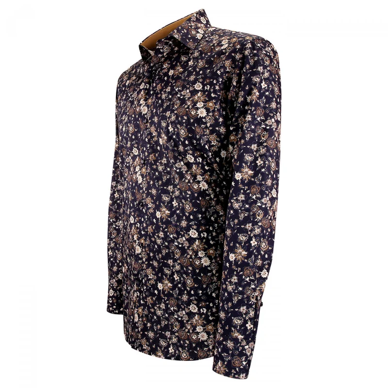 Chemise homme tissu imprimé coupe cintrée FIORA Emporio balzani