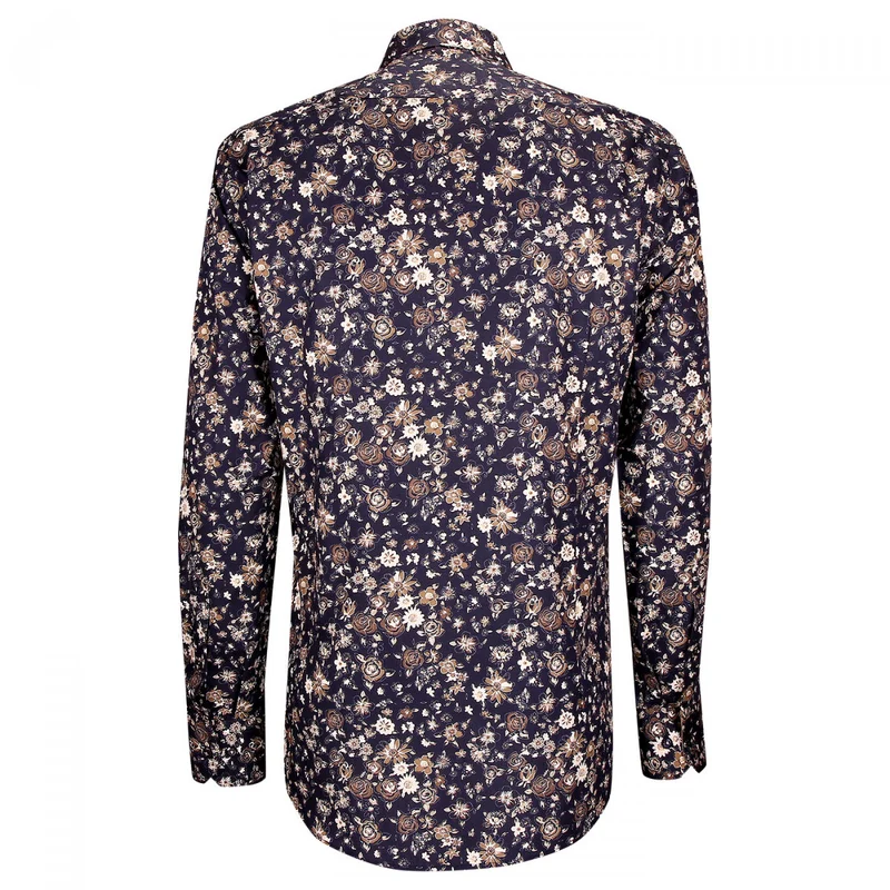Chemise homme tissu imprimé coupe cintrée FIORA Emporio balzani