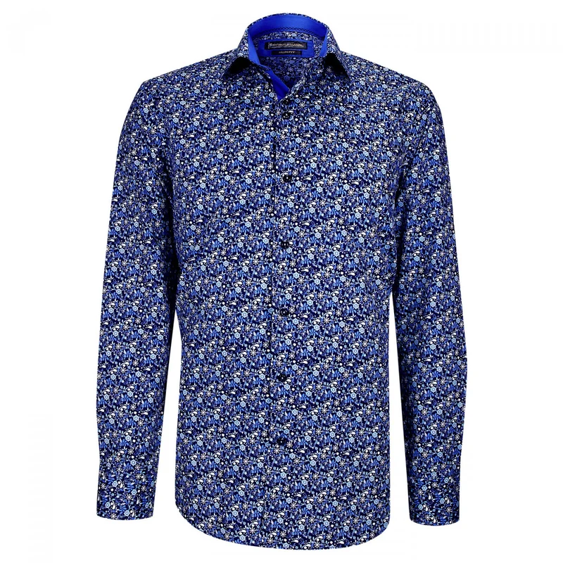 Chemise homme tissu imprimé coupe cintrée FIORA Emporio balzani
