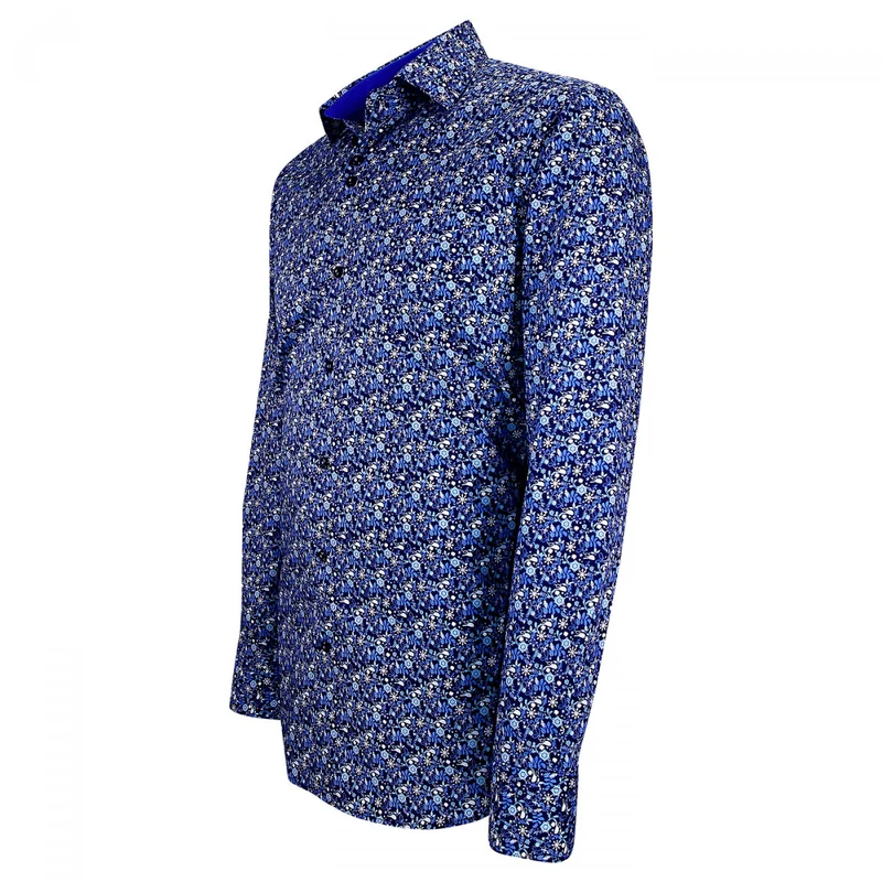 Chemise homme tissu imprimé coupe cintrée FIORA Emporio balzani