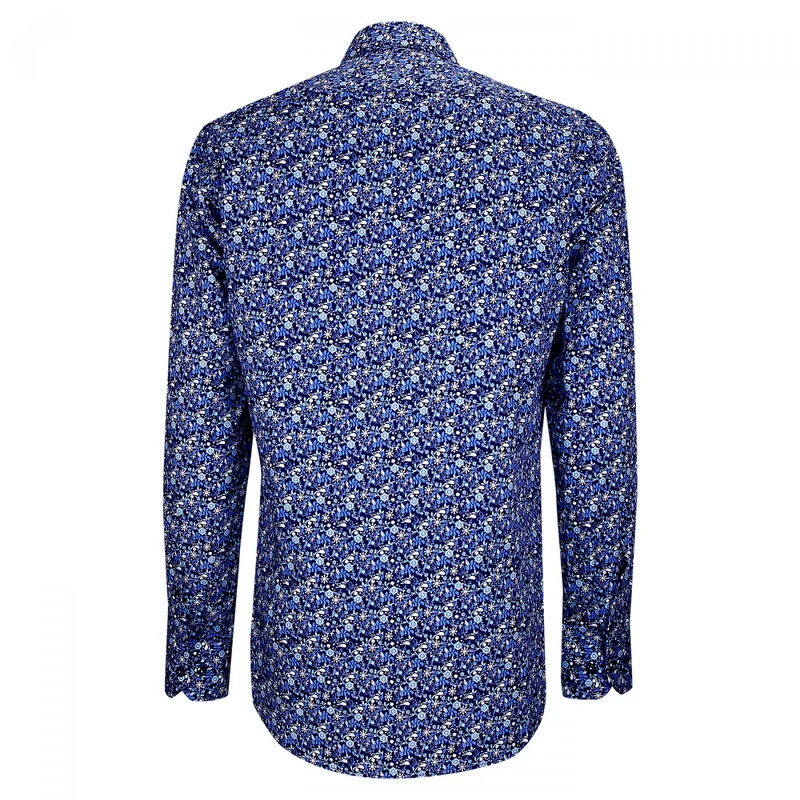 Chemise homme tissu imprimé coupe cintrée FIORA Emporio balzani