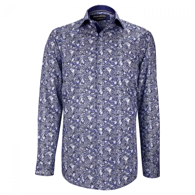 Chemise homme tissu imprimé coupe cintrée CASHMO Emporio balzani