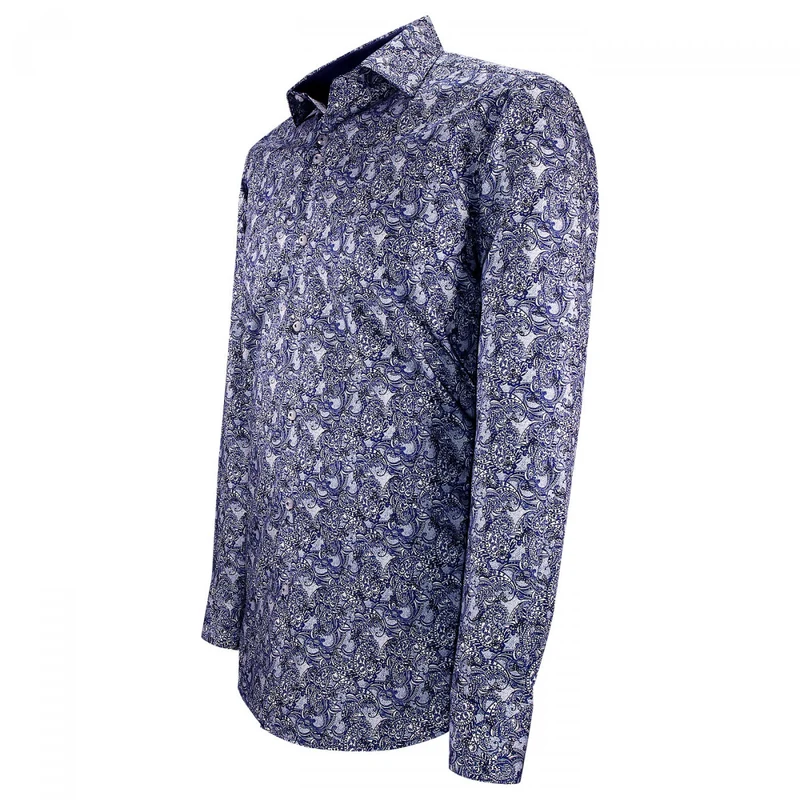 Chemise homme tissu imprimé coupe cintrée CASHMO Emporio balzani