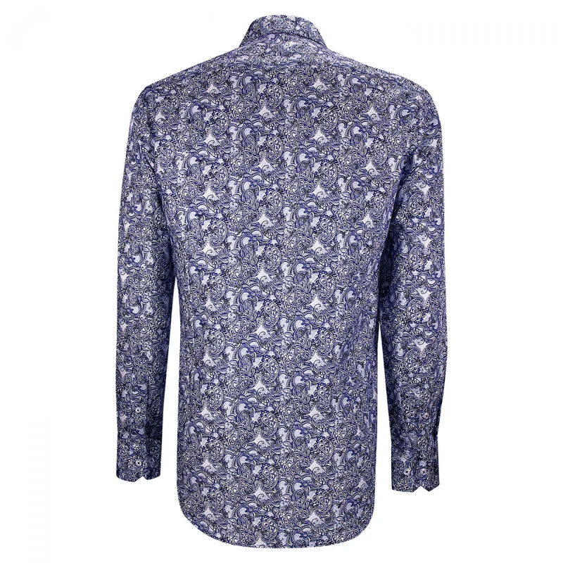 Chemise homme tissu imprimé coupe cintrée CASHMO Emporio balzani