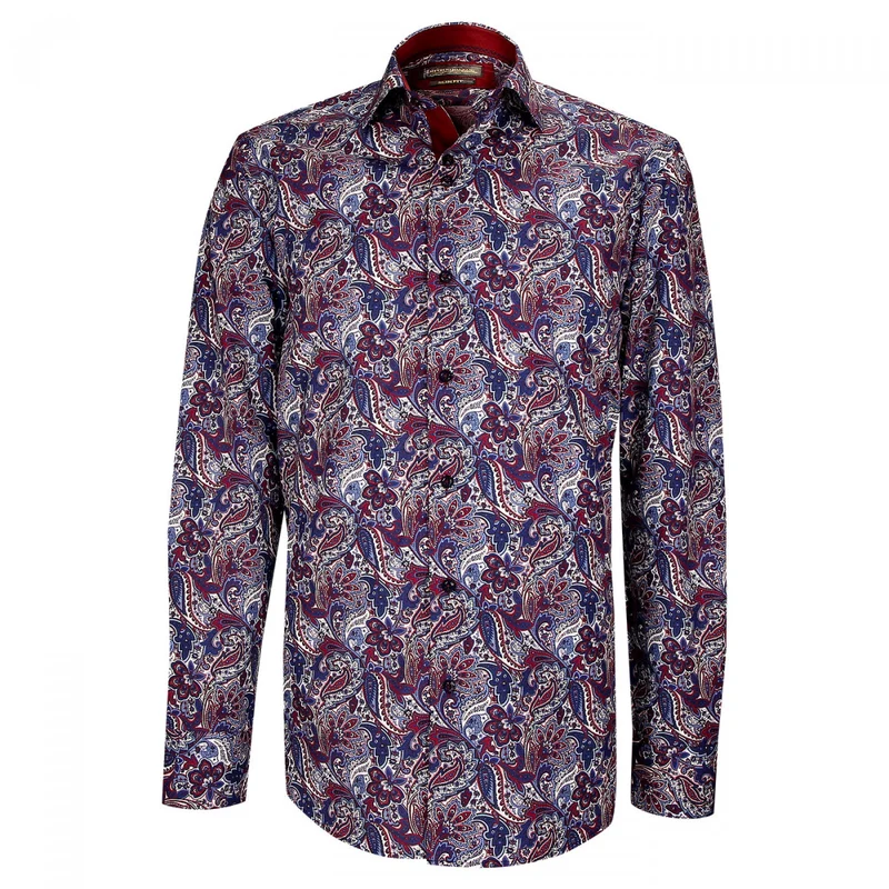 Chemise homme tissu imprimé coupe cintrée CASHMO Emporio balzani