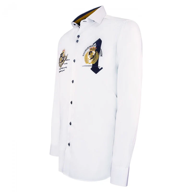Chemise homme à broderies coupe cintrée UNO Emporio balzani