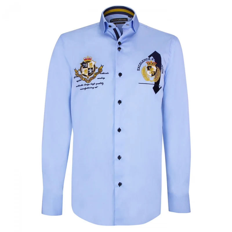 Chemise homme à broderies coupe cintrée UNO Emporio balzani