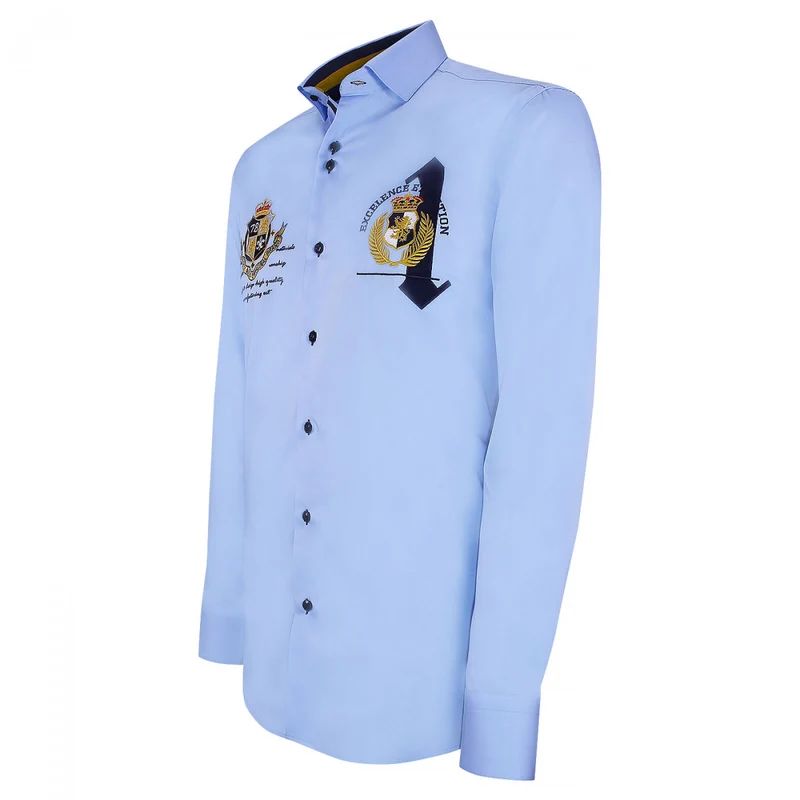 Chemise homme à broderies coupe cintrée UNO Emporio balzani