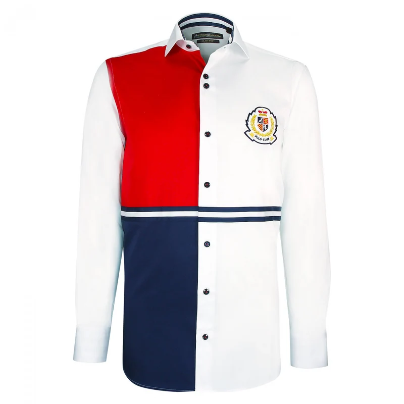 Chemise homme mode à broderies coupe cintrée CLUBO Emporio balzani