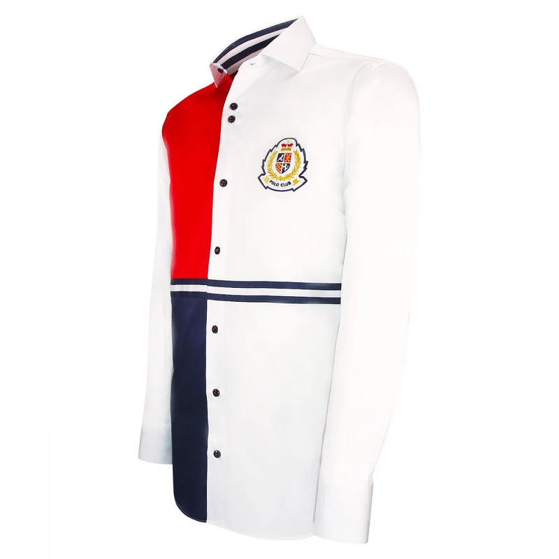 Chemise homme mode à broderies coupe cintrée CLUBO Emporio balzani