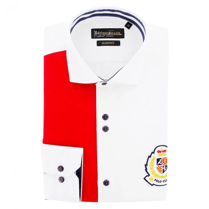 Chemise homme mode à broderies coupe cintrée CLUBO Emporio balzani