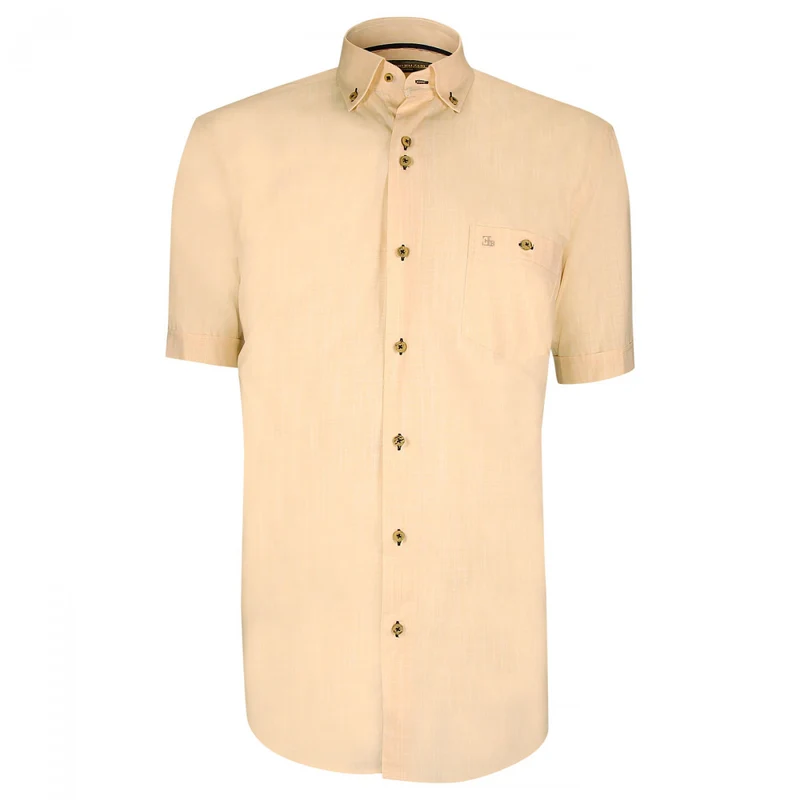 Chemisette homme lin classique coupe droite OLINO Emporio balzani