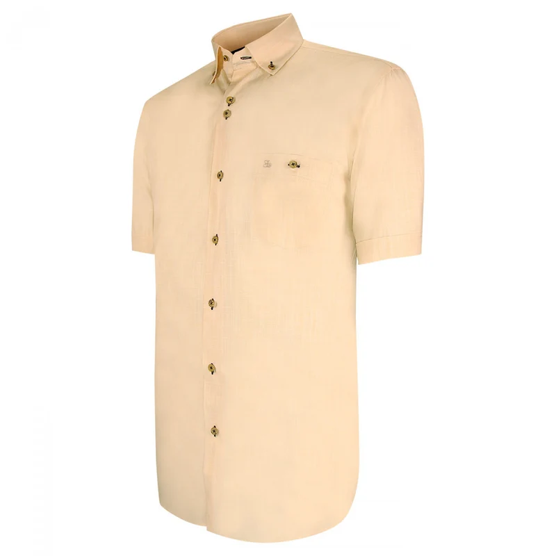 Chemisette homme lin classique coupe droite OLINO Emporio balzani