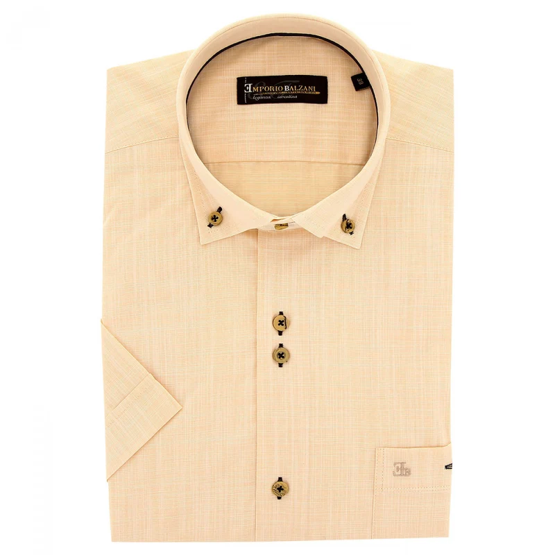 Chemisette homme lin classique coupe droite OLINO Emporio balzani