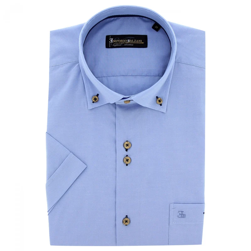 Chemisette homme lin classique coupe droite OLINO Emporio balzani