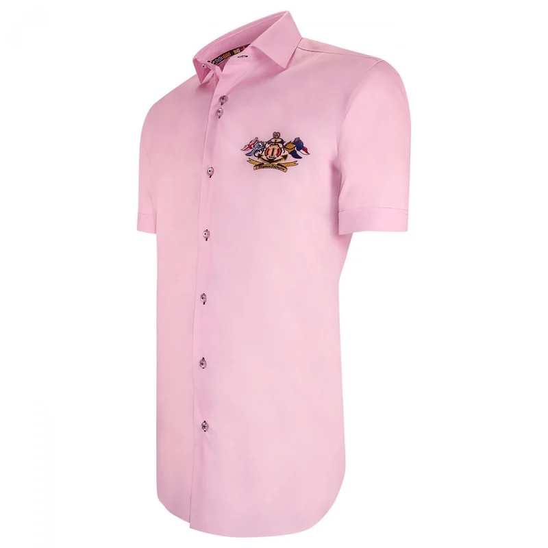 Chemisette homme brodée coupe cintrée EXCLUSIVO Emporio balzani