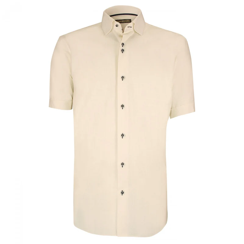 Chemisette homme lin classique coupe droite OLINA Emporio balzani
