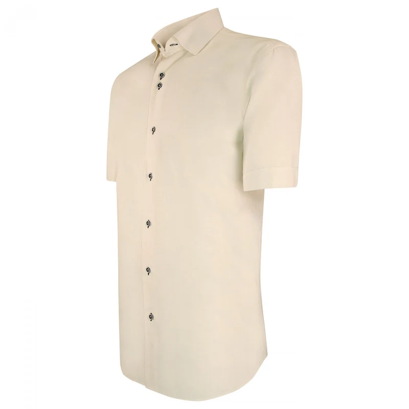 Chemisette homme lin classique coupe droite OLINA Emporio balzani