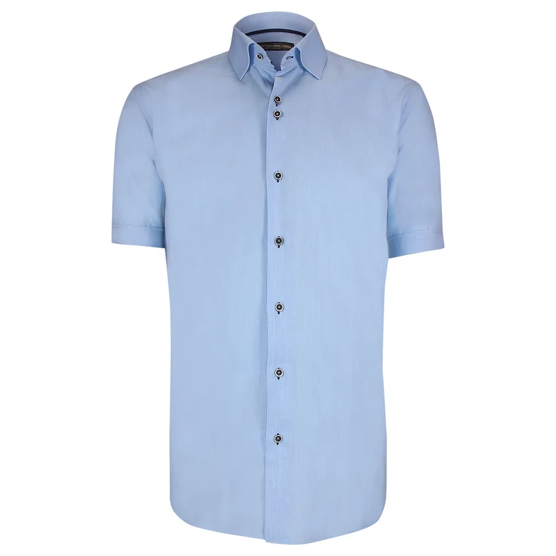 Chemisette homme lin classique coupe droite OLINA Emporio balzani