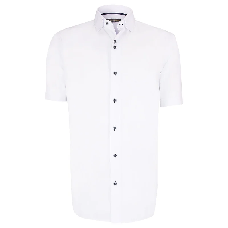 Chemisette homme lin classique coupe droite OLINA Emporio balzani
