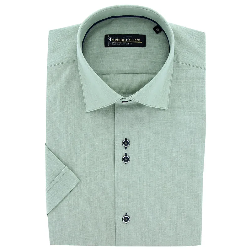 Chemisette homme lin classique coupe droite OLINA Emporio balzani