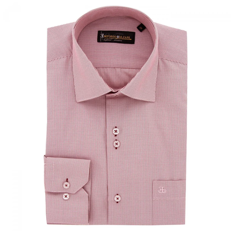 Chemise homme vichy coupe droite PIASTRA Emporio balzani
