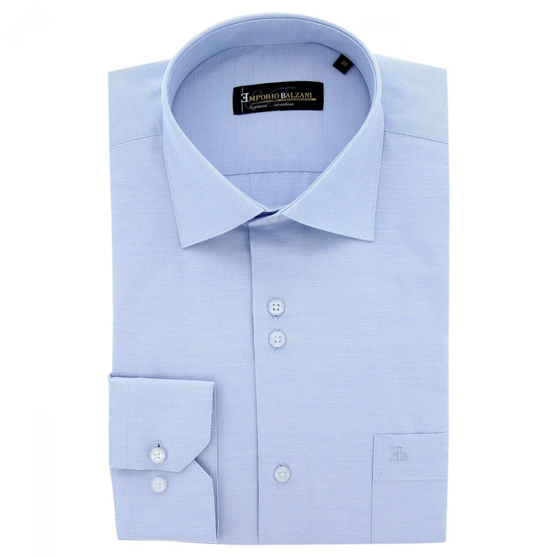 Chemise homme tissu uni coupe droite GRAFFI Emporio balzani