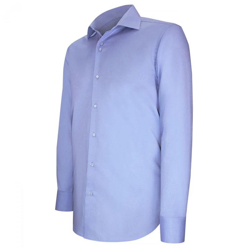 Chemise homme coupe ajustée tissu armuré uni coupe cintrée CUCITO Emporio balzani