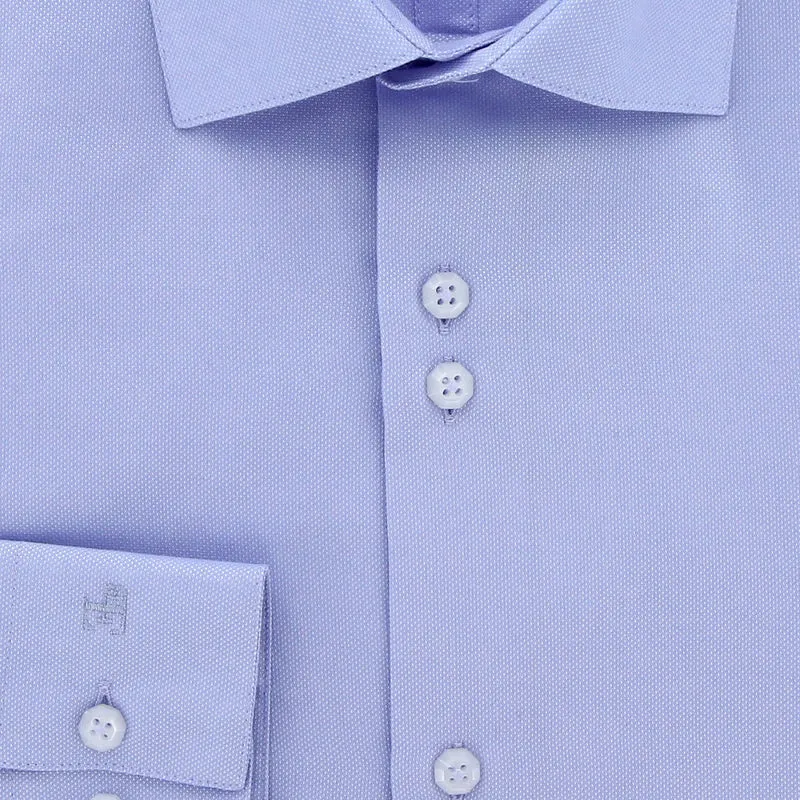 Chemise homme coupe ajustée tissu armuré uni coupe cintrée CUCITO Emporio balzani