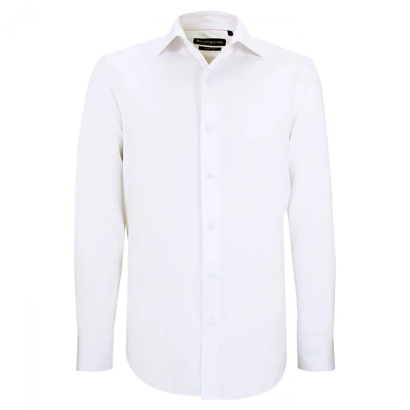 Chemise homme coupe ajustée tissu armuré uni coupe cintrée CUCITO Emporio balzani
