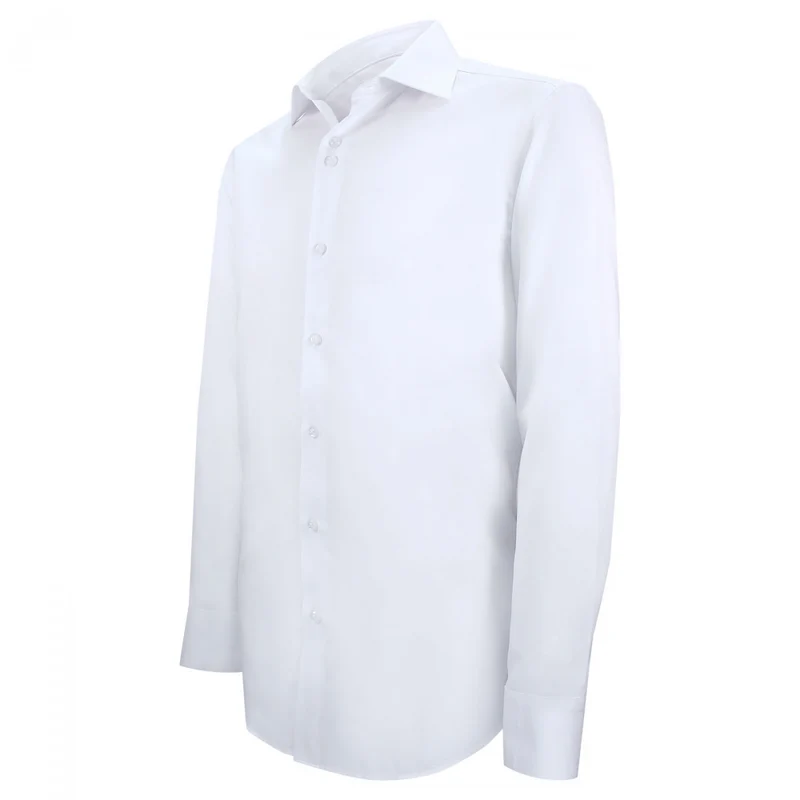 Chemise homme coupe ajustée tissu armuré uni coupe cintrée CUCITO Emporio balzani