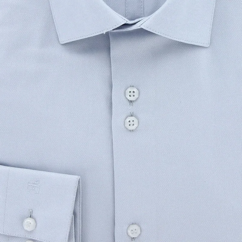 Chemise homme coupe ajustée tissu armuré uni coupe cintrée CUCITO Emporio balzani