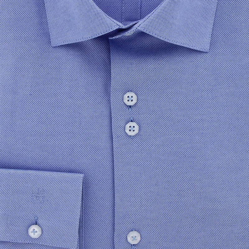 Chemise homme coupe ajustée tissu armuré uni coupe cintrée CUCITO Emporio balzani
