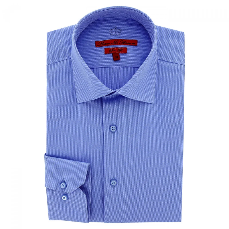 Chemise homme tissu armuré coupe cintrée POINT Andrew Mac Allister
