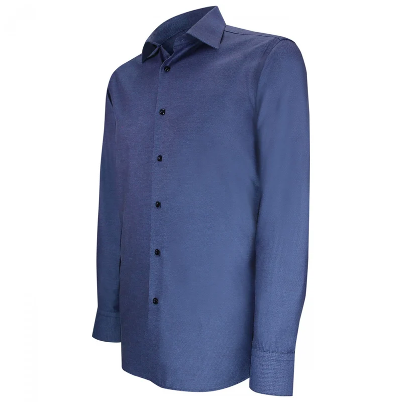 Chemise homme tissu armuré coupe cintrée POINT Andrew Mac Allister