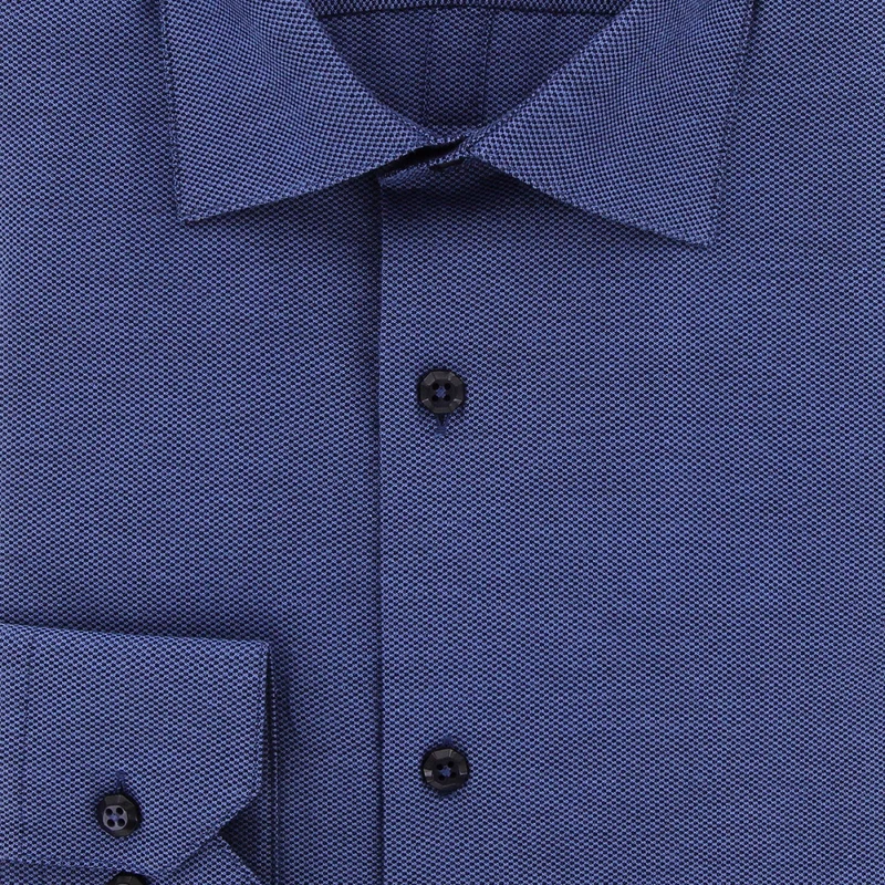 Chemise homme tissu armuré coupe cintrée POINT Andrew Mac Allister