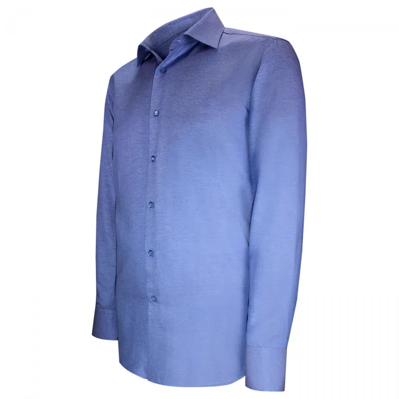 Chemise homme tissu armuré coupe cintrée POINT Andrew Mac Allister