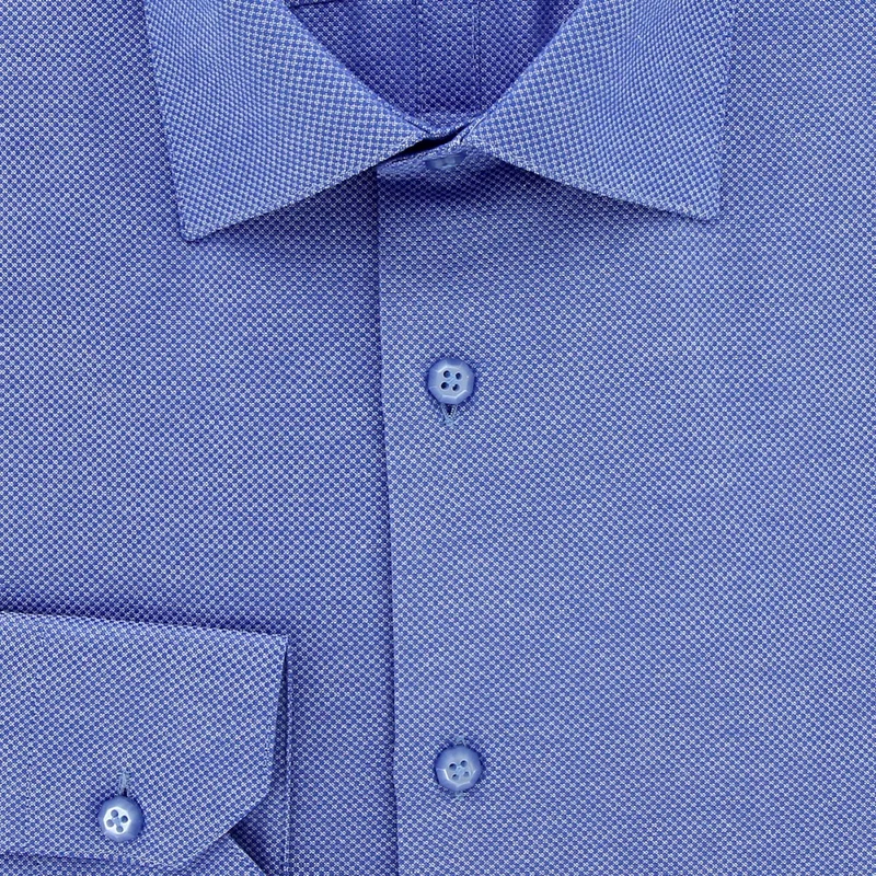 Chemise homme tissu armuré coupe cintrée POINT Andrew Mac Allister