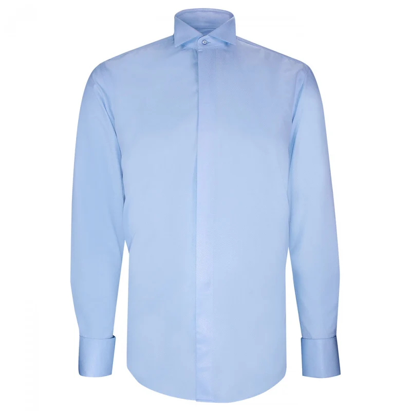 Chemise homme col cassé tissu armuré coupe cintrée CROKEN Andrew Mac Allister