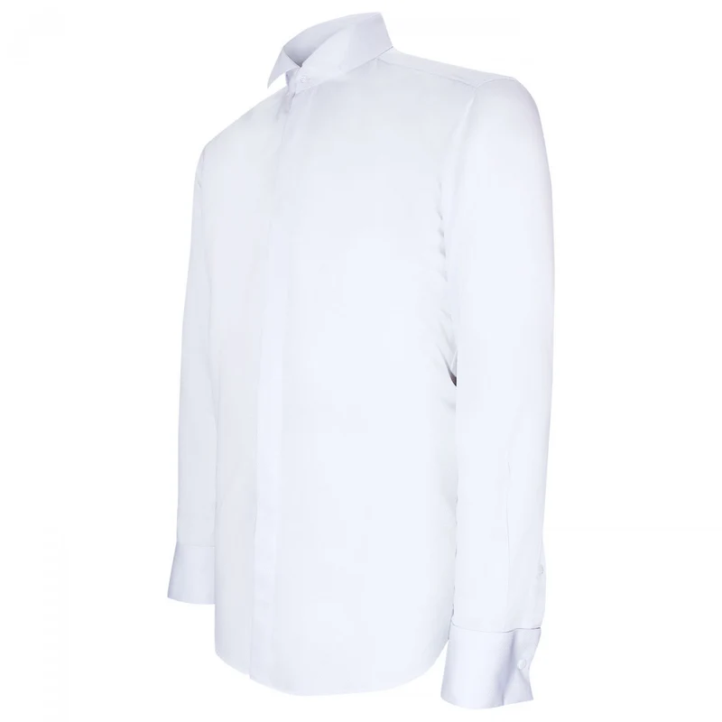 Chemise homme col cassé tissu armuré coupe cintrée CROKEN Andrew Mac Allister