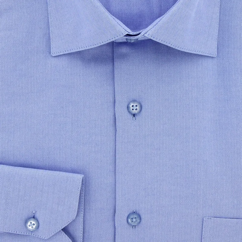 Chemise homme tissu chevron coupe droite CLARON Andrew Mac Allister
