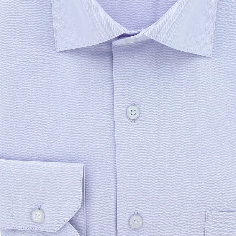 Chemise homme tissu chevron coupe droite CLARON Andrew Mac Allister