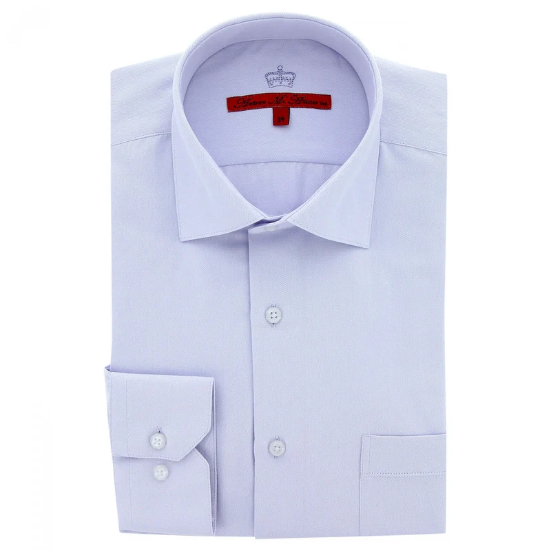 Chemise homme tissu chevron coupe droite CLARON Andrew Mac Allister